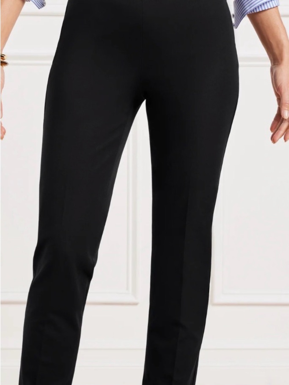 Talbots Chatham Cotton Bi-Stretch
Slim Ankle Pants In Navy